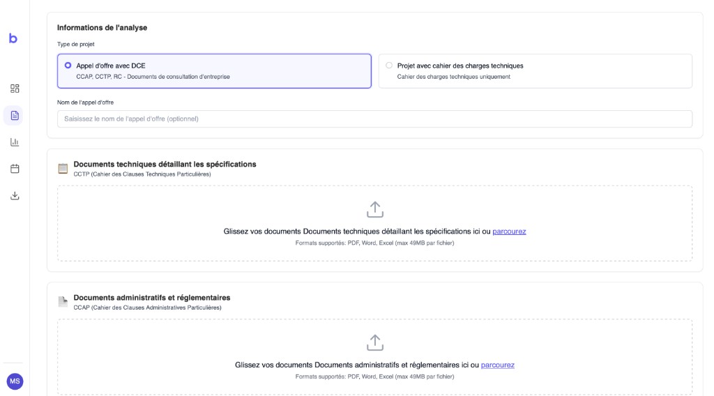 Aperçu Lancer une analyse